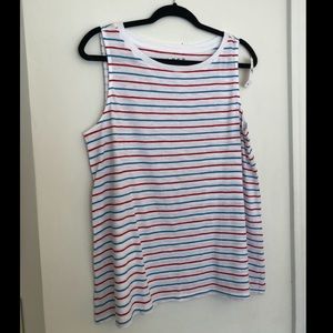 NWT LOFT Striped knit Tank Top Size Medium